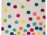 Pink Polka Dot area Rug Rizzy Home Play Day Confetti Dots area Rugs