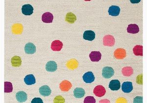 Pink Polka Dot area Rug Rizzy Home Play Day Confetti Dots area Rugs