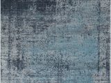 Plush Blue area Rug Madeleine Abstract Design soft and Plush Gray Blue area Rug