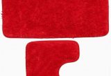 Plush Red Bathroom Rugs Amazon Bathroom Mats 2 Pcs Fashion Super Absorbent