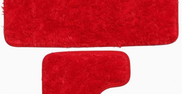 Plush Red Bathroom Rugs Amazon Bathroom Mats 2 Pcs Fashion Super Absorbent