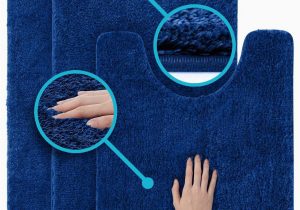 Plush Rugs for Bathroom 3 Pc Set Luxuriously Plush Microfiber Bathroom Rugs
