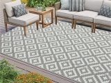 Porch and Den area Rugs Homcomoda Reversible Outdoor Rugs 6’x9′ Plastic Straw Patio Rugs Waterproof Lightweight Rv Camping Mat Non Fading area Rug Floor Carpet Mats for Deck …