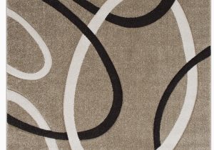 Premium Hand Carved area Rugs Abstract Power Loom Champagne area Rug