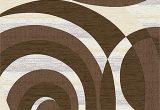 Premium Hand Carved area Rugs Galvez 3d Effect Hand Carved Abstract Brown area Rug