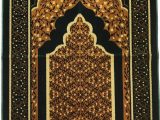 Printed Plush Memory Foam area Rug Luxury Plush Memory Foam Prayer Rug Mystic Mihrab Pink