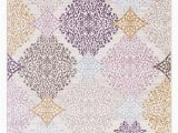 Purple and Gold area Rugs 1158 Multi