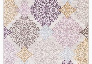 Purple and Gold area Rugs 1158 Multi