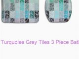 Purple and Gray Bathroom Rugs Turquoise Grey Tiles 3 Piece Bathroom Rugs Set Bath Rug