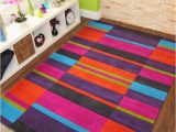 Purple and Lime Green area Rugs Multi Colour Pink Purple Blue Lime Green orange Thick