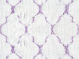 Purple and White area Rugs Clouds B Rug