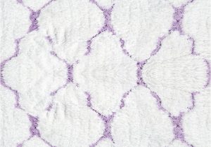 Purple and White area Rugs Clouds B Rug