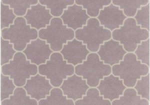 Purple and White area Rugs Davin Collection Hand Tufted area Rug In Light Purple