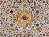 Purple and Yellow area Rug Celestial Boho Medallion 5×7 5 3" X 7 3" area Rug Yellow Blue Purple Distressed Traditional Vintage Floral oriental