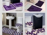 Purple Bath towels and Rugs Dark Purple Bathroom Rug Set Image Of Bathroom and Closet