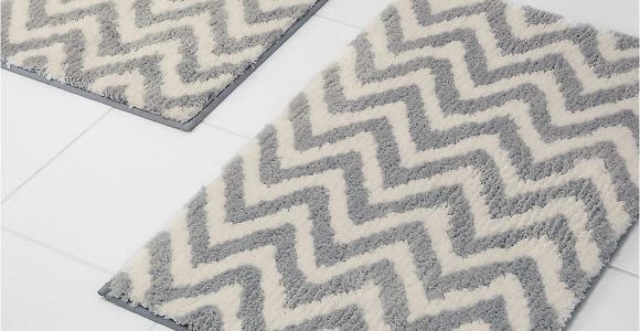 Quick Dry Bathroom Rugs Bravich Quick Dry Rugmasters Luxurious Cotton Machine Washable Quick Dry Bath Mat Pedstel Bathroom Rug Mats Grey Chevron 50x80cm Mat