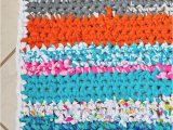 Rag Rug Bath Mat How to Crochet A Rag Rug with Fabric Scraps Scattered