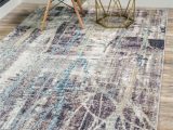 Reasor Ivory Blue area Rug Downtown Gramercy area Rug