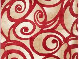 Red 8 X 10 area Rug Sculpture Modern area Rug Red 8 X 10 6"