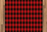 Red and Black Plaid area Rug Ambesonne Plaid area Rug Lumberjack Fashion Buffalo Style Checks Pattern Retro Style with Grid Position Flat Woven Accent Rug for Living Room