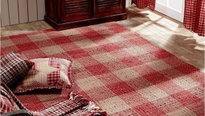 Red and Black Plaid area Rug Breckenridge Rustic Country Farmhouse Red Plaid area Rug