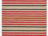 Red and Blue Striped Rug Regimental Stripe Rug