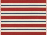 Red and Blue Striped Rug Sphinx Meridian 5701r Rug