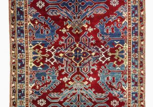 Red and Blue Vintage Rug Blue Red New Turkish Pile Rug 5 5" X 6 4" 65 In X 76 In