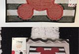 Red and White Bath Rug Bathmats Rugs and toilet Covers Disney Mickey Mouse