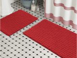 Red Bathroom Rugs Walmart Zebrux Non Slip Thick Shaggy Chenille Bathroom Rugs, Bath Mats for Bathroom Extra soft and Absorbent – Striped Bath Rugs Set for Indoor/kitchen (20 X …