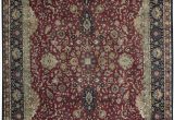 Red Black and Beige area Rugs E Of A Kind Hand Knotted Red Black Beige 12 2" X 15 4" Wool area Rug