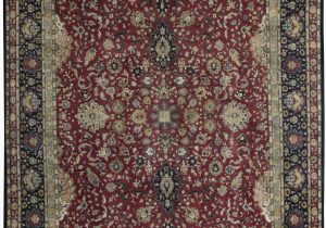 Red Black and Beige area Rugs E Of A Kind Hand Knotted Red Black Beige 12 2" X 15 4" Wool area Rug