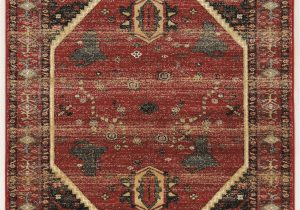 Red Black and Beige area Rugs Shelie Hexagon Red Black Beige area Rug