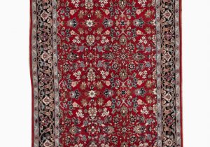 Red Black and Cream area Rug oriental Hand Knotted Wool Red Black Cream area Rug