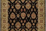 Red Black and Gold area Rugs Legazpi Hand Knotted Black Gold area Rug