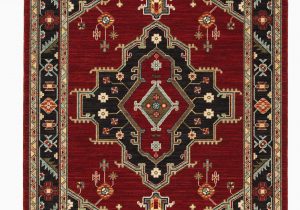 Red Black and Gold area Rugs Nimue oriental Red Black area Rug