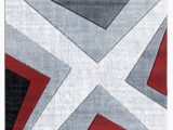 Red Black Grey area Rugs Zonia Red Black Gray area Rug