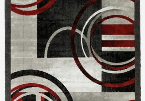 Red Black White area Rug Delana Abstract Gray Red Black area Rug