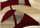 Red Brown and Tan area Rugs Mirabal Abstract Red Tan area Rug