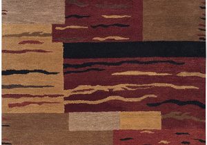 Red Brown and Tan area Rugs Rizzy Home Mojave Collection Wool area Rug 2 X 3 Multi Rust Brown Camel Tan Red