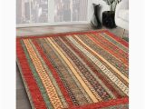 Red Brown Beige area Rug Amalbena Abstract Machine Woven area Rug In Red/brown/beige