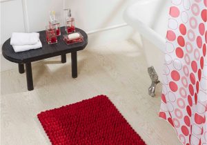 Red Cotton Bath Rug Obsessions Universal Cotton Bath Mat Red