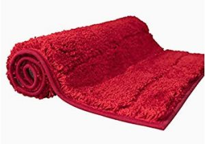 Red Fluffy Bathroom Rugs Amazon Com Qwertypy Bath Mat Microfiber Bath Rug for