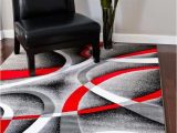 Red Grey and Black area Rugs Amazon Persian area Rugs Swirls Modern Abstract area