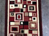 Red White and Blue Americana area Rugs Americana Modern Door Mat area Rug Red Design 125 2 Feet X 3 Feet