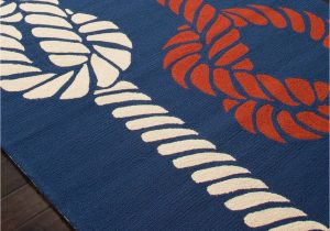 Red White and Blue Americana area Rugs Sea Knotty Navy Blue Red and White area Rug