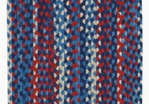 Red White and Blue Braided Rugs Braided area Rug Garrison Patriotic Braided Rug