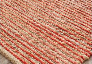 Red White and Blue Braided Rugs Castana Coral Hand Braided Natural Jute Rug