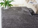 Rhodes Black Charcoal area Rug Safavieh Flokati Rhodes Shag 9 X 12 Charcoal Indoor solid area Rug