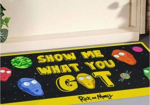Rick and Morty area Rug Numskull Rick and Morty Door Mat Floor Mat Show Me What You Got